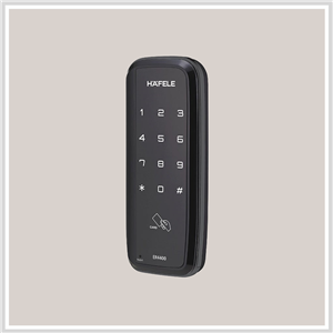 Khóa điện tử Hafele cho cửa kính ER4400-TC màu đen có remote 912.05.701