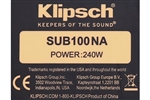 Loa siêu trầm Klipsch SUB100-BK