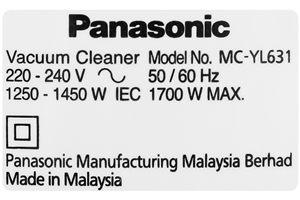 Máy hút bụi công nghiệp Panasonic MC-YL631RN46
