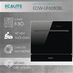 Máy rửa chén 8 bộ kính đen Ecalite EDW-UF6080BL