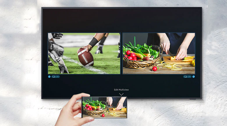 Smart Tivi The Terrace QLED Samsung 4K 75 inch QA75LST7T - tính năng Multi View