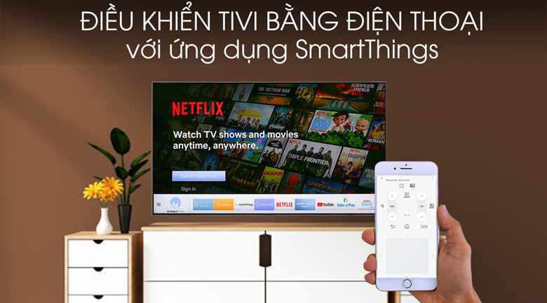 Smart Tivi QLED Samsung 4K 75 inch QA75Q75R - SmartThings