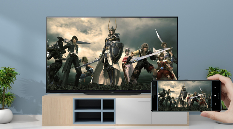 Android Tivi OLED Sony 4K 48 inch KD-48A9S - Chiếu màn hình điện thoại lên tivi