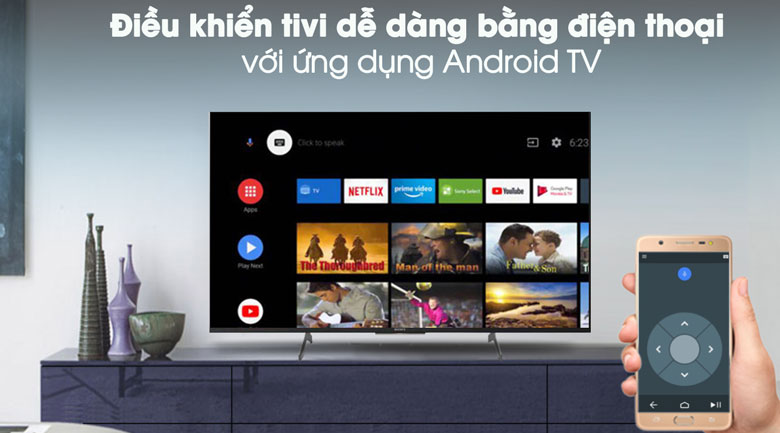 Android TV - Android Tivi Sony 4K 49 inch KD-49X8500H/S