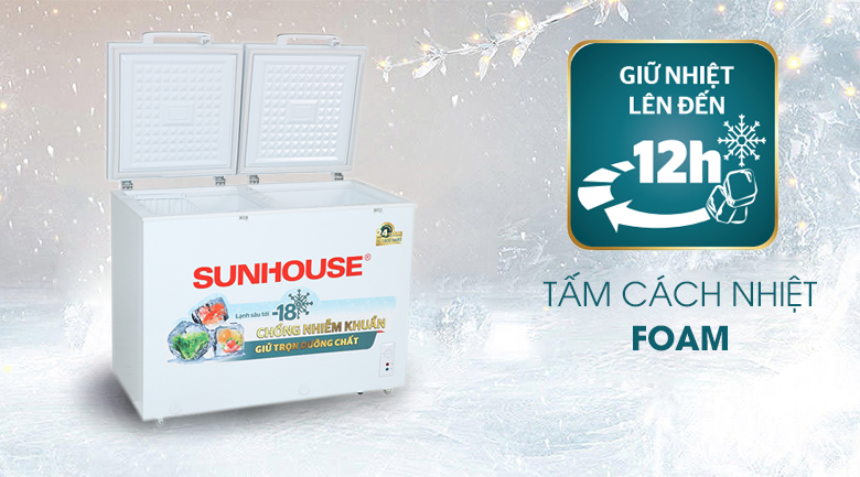 Tủ đông Sunhouse 225 lít SHR-F2272W2 - Tấm cách nhiệt Foam
