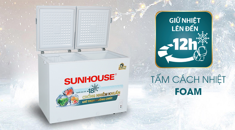 Tủ đông Sunhouse 255 lít SHR-F2362W2 - Tấm cách nhiệt Foam