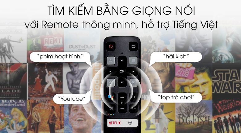 Android Tivi TCL 32 inch 32S6500 - remote thông minh