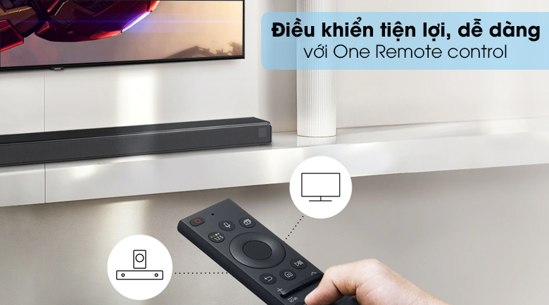 Loa thanh Samsung HW-A650 - Điều khiển từ xa dễ dàng thông qua One Remote control