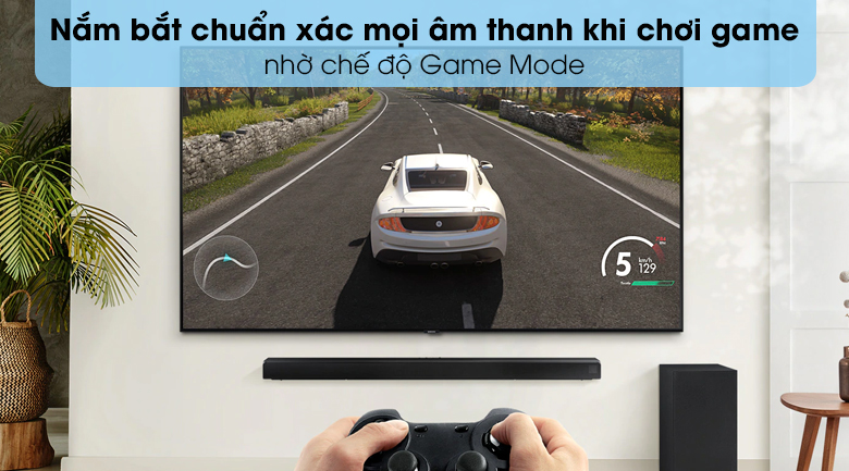 Loa thanh Samsung HW-A650 - Tối ưu âm thanh chơi game với chế độ Game Mode