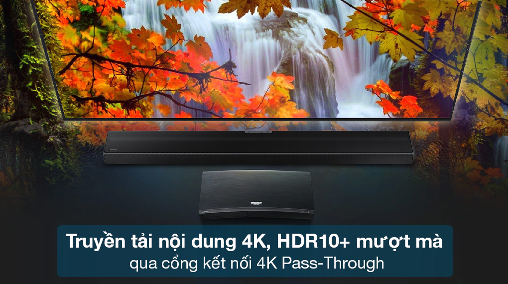 Loa thanh Samsung HW-Q630 - Truyền tải nội dung 4K, HDR10+ chất lượng cao thông qua cổng 4K Pass-Through