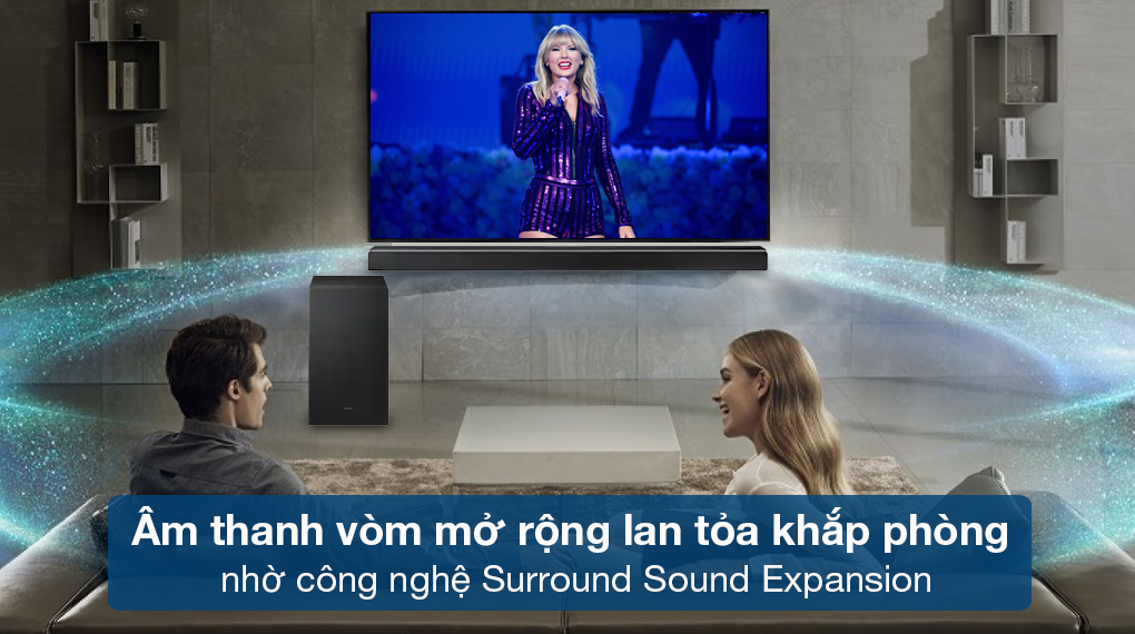 Loa thanh Samsung HW-Q630 - Tái tạo âm thanh vòm mở rộng sống động qua công nghệ Surround Sound Expansion