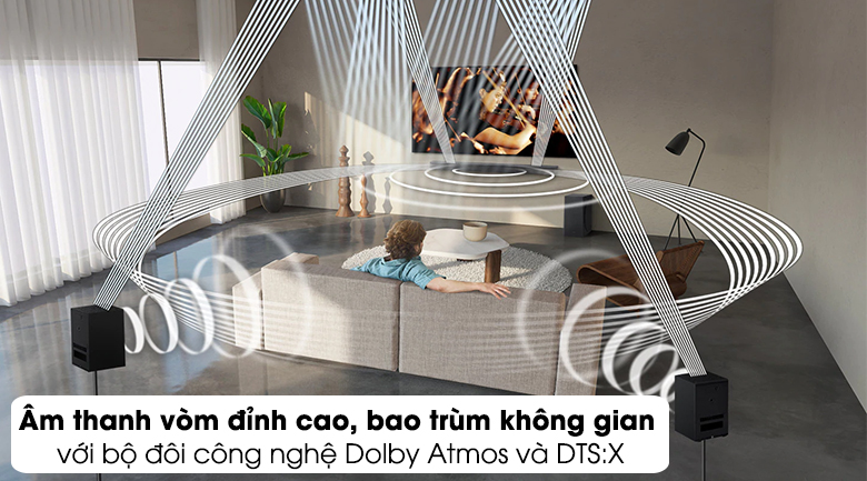 Loa thanh Samsung HW-Q950 - Âm thanh đa hướng đầy chân thực với công nghệ Dolby Atmos và DTS:X