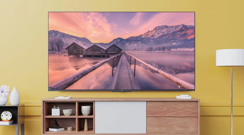 Tivi QLED 4K TCL 50Q726 - Thiết kế màn hình phẳng, tràn viền tinh tế