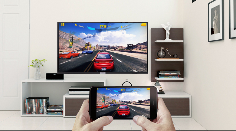 Chiếu màn hình điện thoại lên Android Tivi TCL 32 inch 32S6500