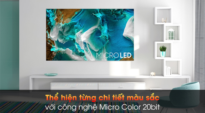 Smart Tivi The Wall Micro LED Samsung 4K 99 inch MNA110MS1A - Công nghệ màu sắc Micro Color 20bit