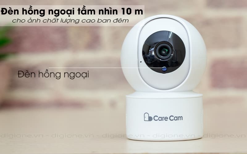 đèn hông ngoại quay ban đêm - carecam yh200 1080p
