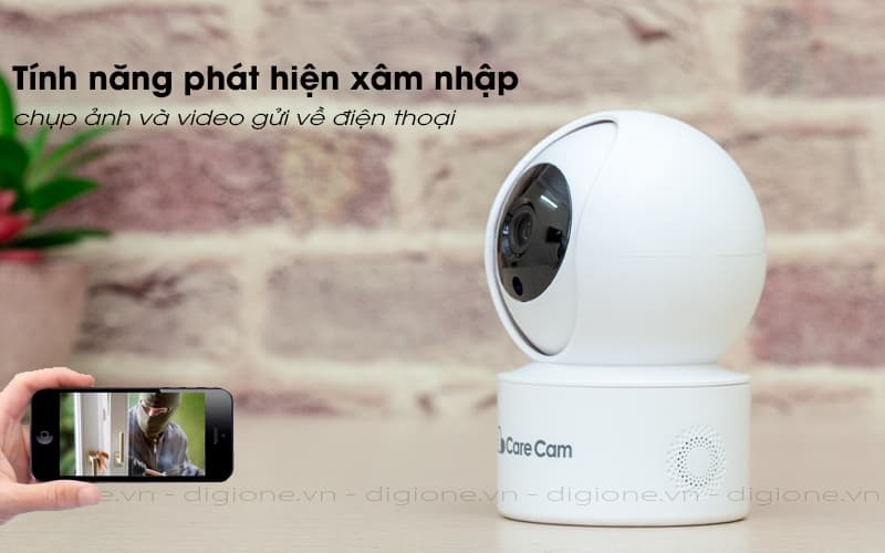 báo động qua điện thoại - carecam yh200 1080p