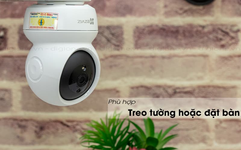 thiết kế treo tường - ezviz c6n 1080p