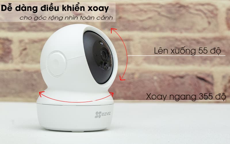 xoay cho góc nhìn toàn cảnh - ezviz c6n 1080p
