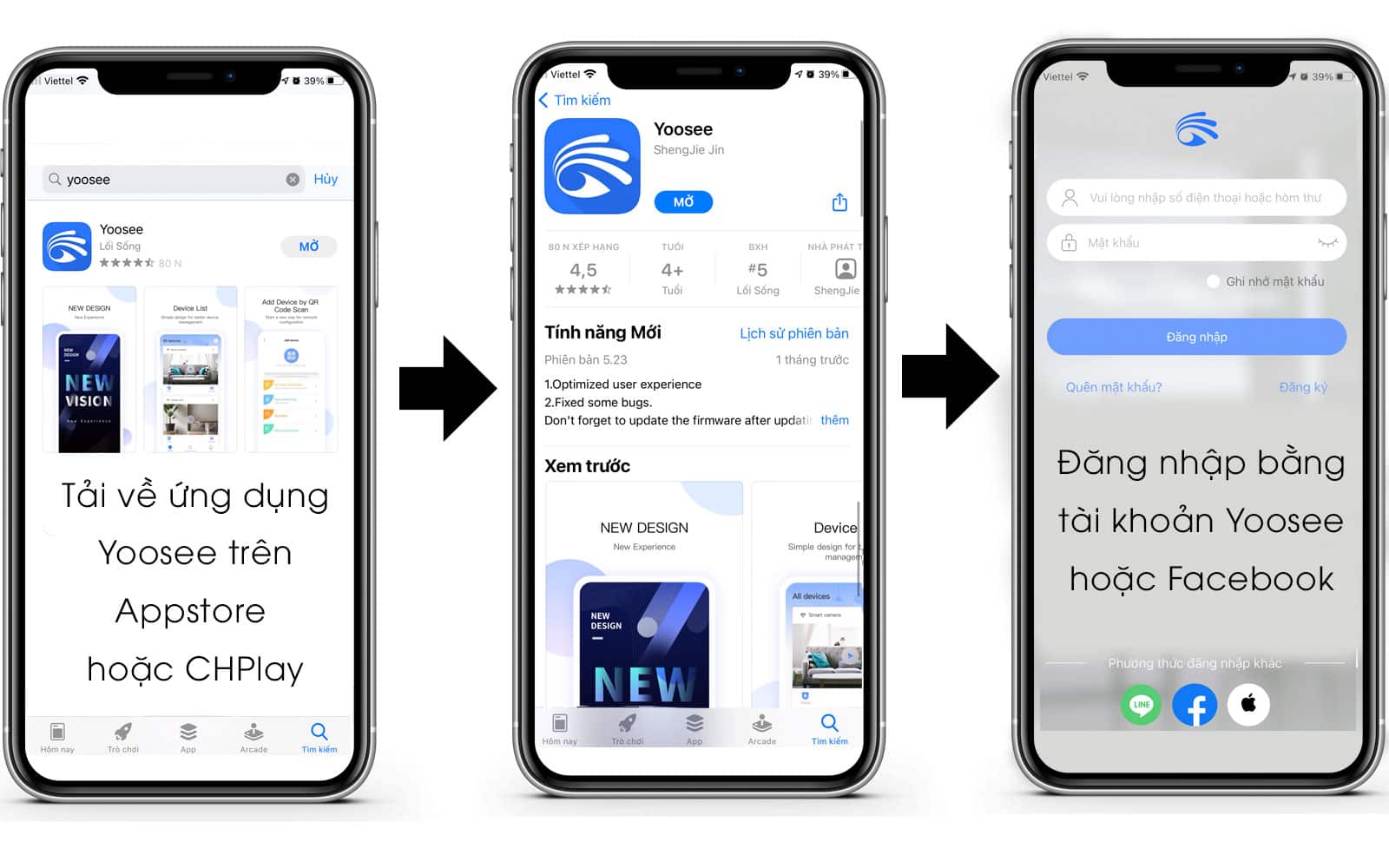 Hướng dẫn cài đặt ứng dụng yoosee