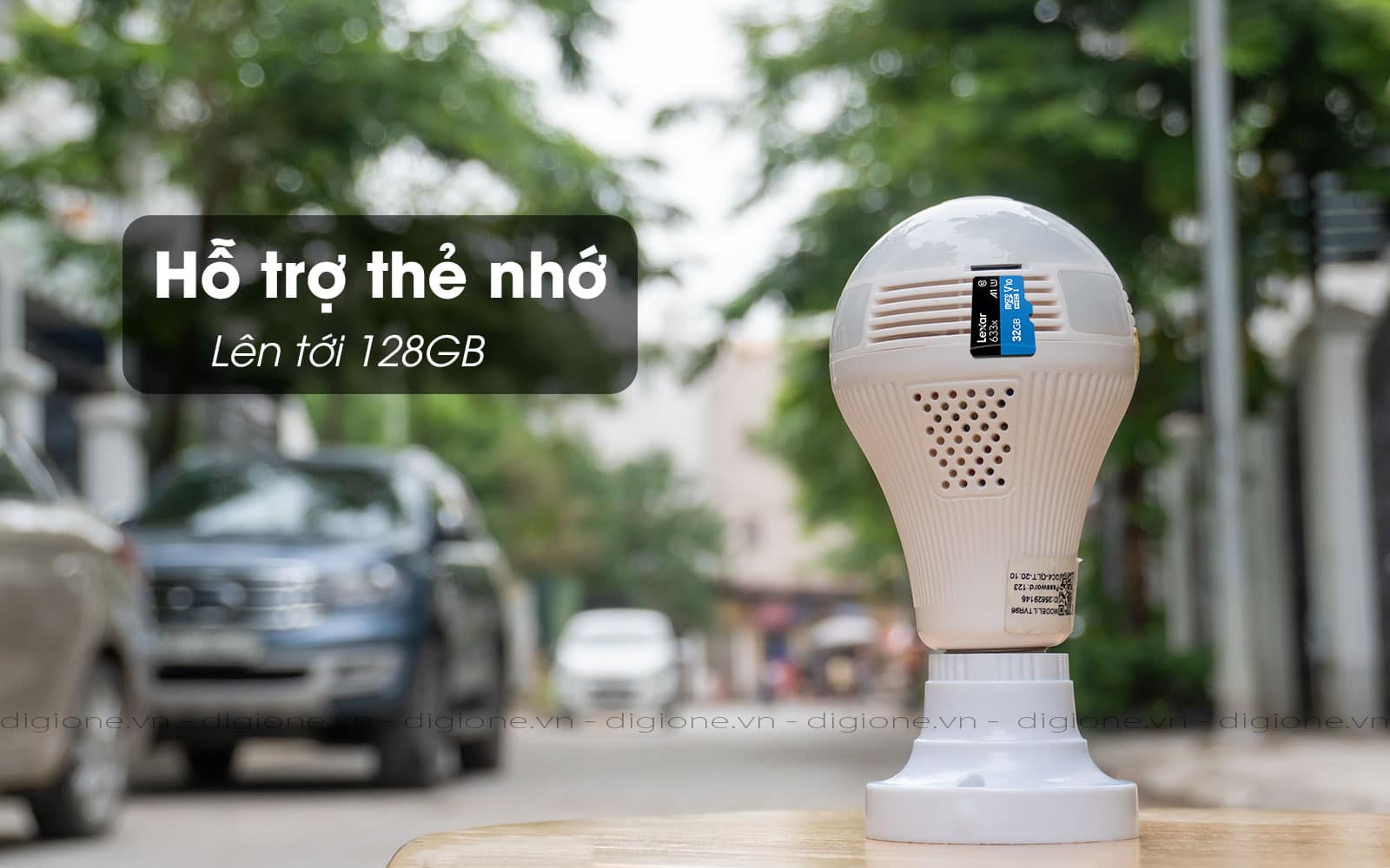 khe cắm thẻ yoosee bóng đèn