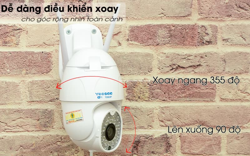 xoay 360 độ từ xa - yoosee